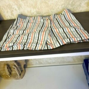 Lee Mid Rise 7" Multi Striped Bermuda Shorts